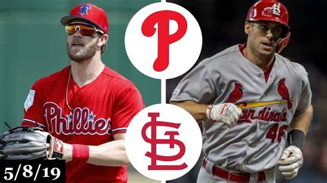 Philadelphia Phillies Vs St Louis Cardinals Highlights May 8 2019