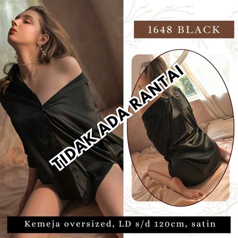 Jual RR1648 RR1649 Sexy Lingerie Kemeja Oversized Baju Dinas Malam