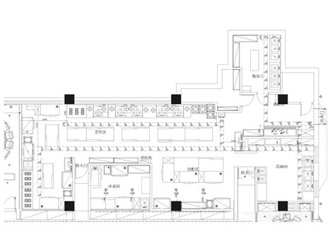 江苏 900㎡中式餐厅装修设计施工图su模型 餐饮空间装修 筑龙室内设计论坛