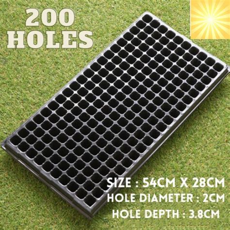 32 50 72 98 105 128 200 HOLES SEEDLING TRAY BEKAS SEMAIAN PLASTIC