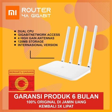 Jual Xiaomi Official Mi Router 4a Dual Core Full Gigabit 4 Wireless