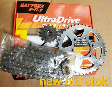 Jual GEAR SET GIRSET NINJA 150 RR NINJA RR RANTAI 520 BAJA ORI Daytona