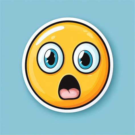 Surprised Emoji Sticker | Premium AI-generated image