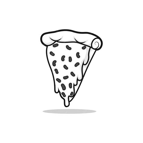 Premium Vector Pizza Slice Vector Isolated Design