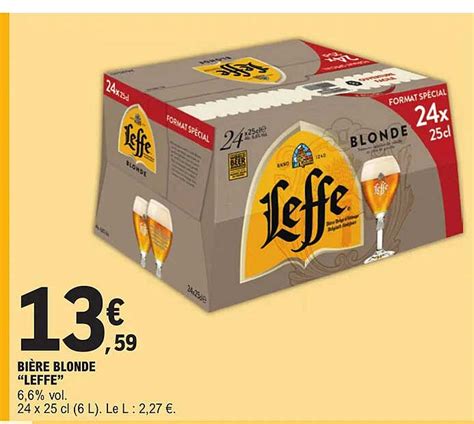 Promo Bi Re Blonde Leffe Chez E Leclerc Icatalogue Fr