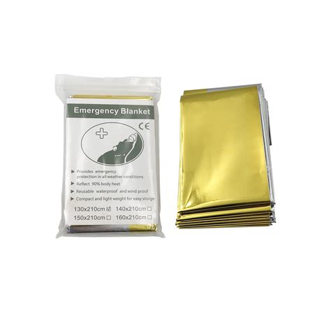 All Purpose Thermal Space Emergency Blankets For Survival Gear And Equipment And Emergency