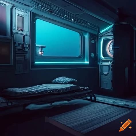 Sci-fi bedroom interior on Craiyon