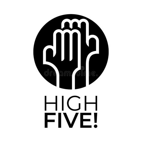 Vector Illustration, Icon and Logo High Five Stock Vector ...