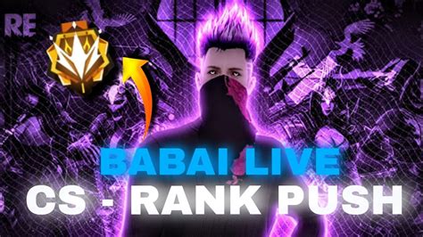 🔴live Cs Rank Push ☠ Fair Gameplay Global Top 1💨 Freefire Livestream Youtube