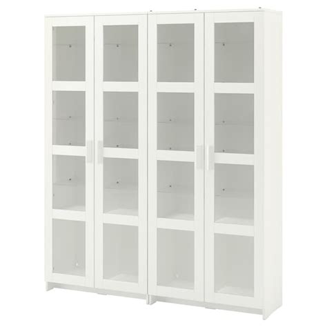 Brimnes Storage Combination W Glass Doors White 63x133 4x743 4 Ikea