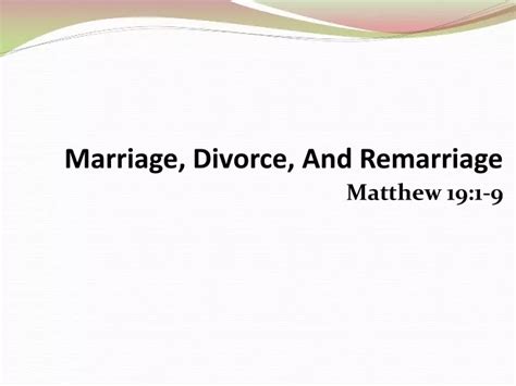 Ppt Marriage Divorce And Remarriage Powerpoint Presentation Free Download Id 9516030