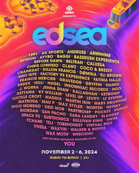 Insomniac Unveils Official Lineup For Second Edition Of Edsea Edmtunes