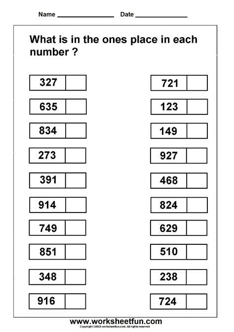 Free Printable Worksheets On Place Value For Fifth Grade Lexia S Blog