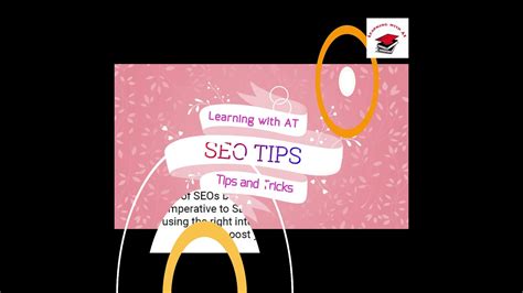 Seo Tips Seo Tips And Tricks Seo Tutorial For Beginners Learn Seo