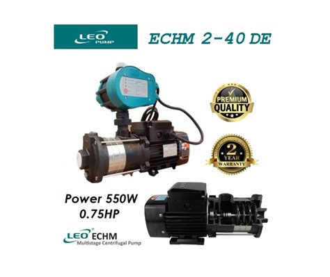 Leo Echm 2 40 De Multistage Horizontal Booster Pump 075hp 055kw 220v