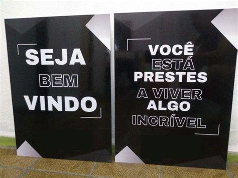 Placa Seja Bem Vindo Para Culto Igreja 40x60cm Kit 2un CMD Artigos