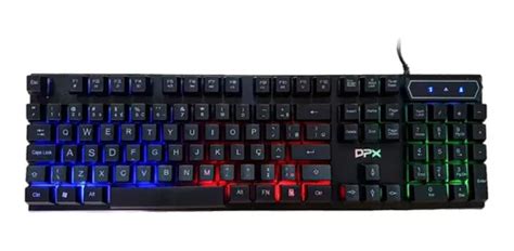 Teclado Gamer Dpx Iluminação De Led Abnt2 Dk13 Conexão Usb Frete grátis