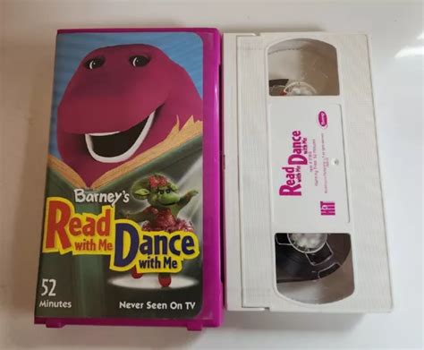 BARNEY READ WITH Me Dance With Me VHS 2003 Barney Purple Dinosaur