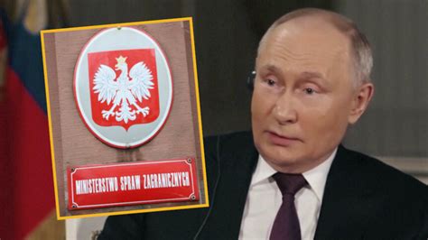 K Amstwa Putina Ws Polski W G O Nym Wywiadzie Stanowcza Reakcja Msz