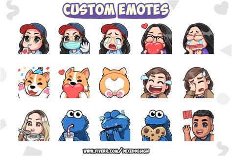 Create Cute Chibi Anime Custom Twitch Emotes And Sub Badges By