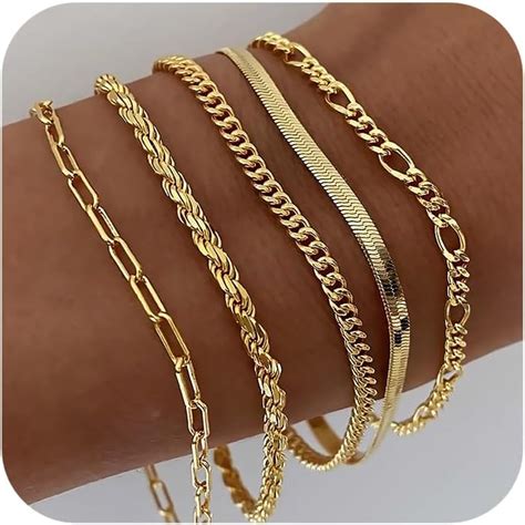 Amazon Dearmay Gold Bracelets For Women K Real Gold Plated