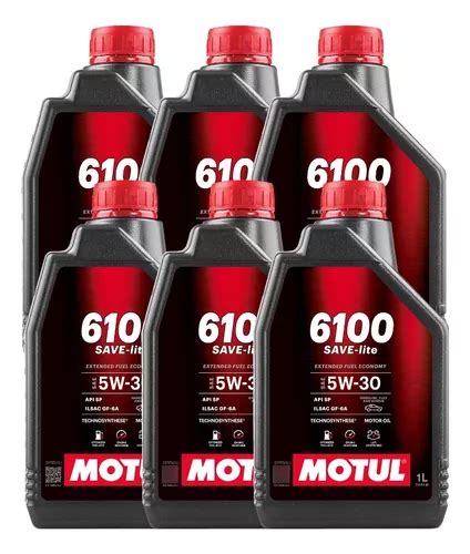 Kit Oleo Motul 6100 Save lite 5w30 6 Litros Frete grátis