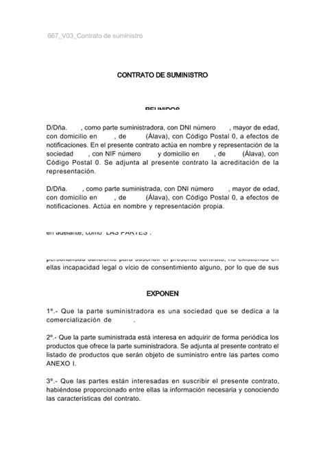 Introducir 105 Imagen Modelo Contrato De Suministro De Papeleria