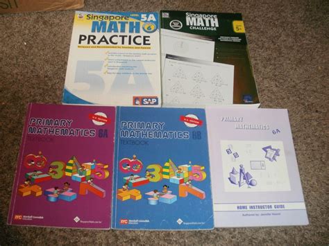 Singapore Primary Mathematics Math 6 Set Lot Bundle 6a 6b Textbooks Challenge 5 Ebay