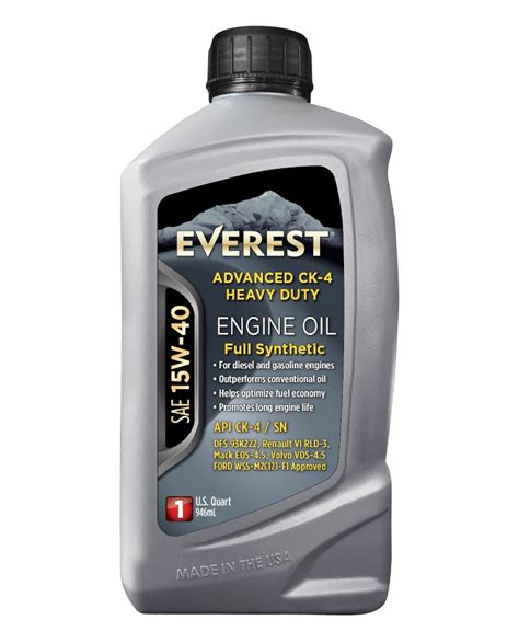 Everest Advanced Ck 4 Full Synthetic Heavy Duty Sae 15w 40 Diesel