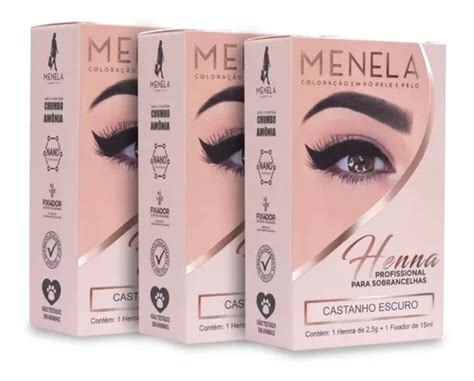 Kit De Cejas Menela Nanotechnology Henna G Color Marr N Claro