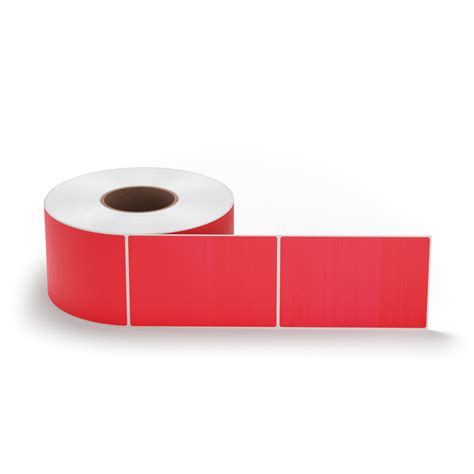 4 X 6 Red Thermal Transfer Labels 3 Core 4 Rollscase