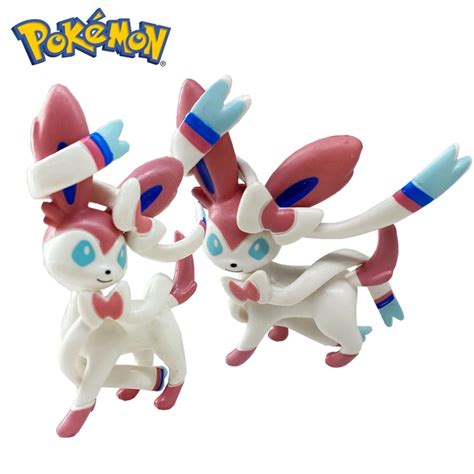 8cm Kawaii Pokemon Sylveon Figures Toy Cute Cartoon Anime Pokémon