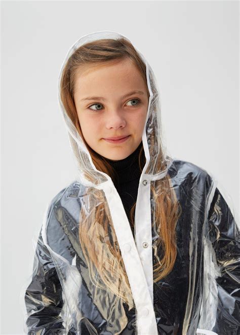 Transparent Water Repellent Jacket Girls Mango Kids Usa Girls