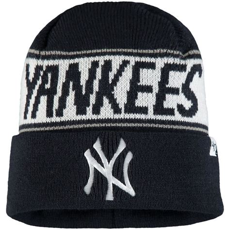 New York Yankees '47 Why Wait Cuffed Knit Hat - Navy - Fanatics.com