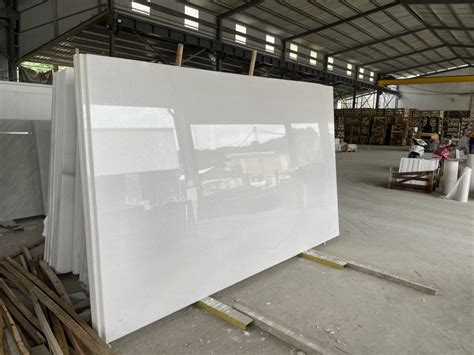 Vietnam Crystal White Marble Slabs Artificial Quartz Stone Slabs