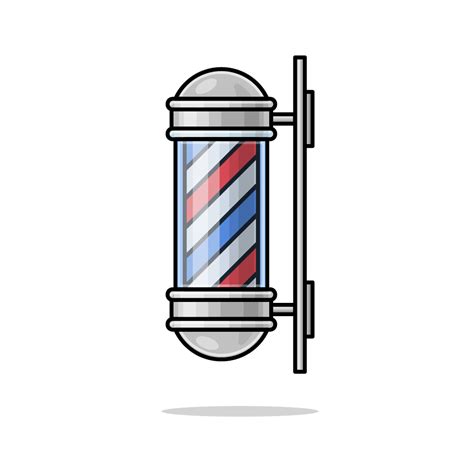 Vintage Barber Pole Clip Art