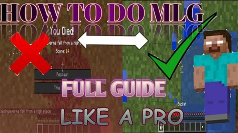 How To Do Mlg In Minecraft Minecraft Ma Perfect Mlg Kaise Karate Hai