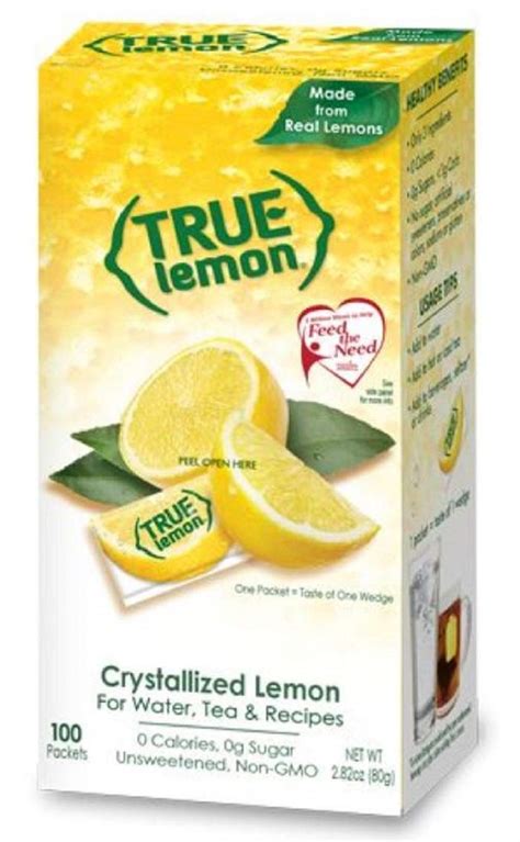 Buy TRUE LEMON Water Enhancer, Bulk Dispenser Pack (100 Packets), 0 ...