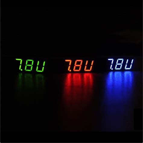 3 In 1 Digitale Led Tijd Klok Temperatuur Voltage Grandado