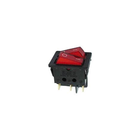 Interruttore A Bilanciere 10a 250v Dpst On Off Indicatore Luminoso