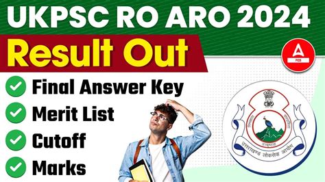 UKPSC RO ARO Result 2024 Out Uttarakhand RO ARO Cut Off Merit List