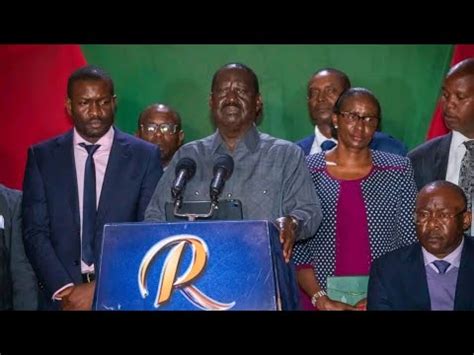 Breaking News Raila Unite Gov Sakaja With Sen Sifuna And Other