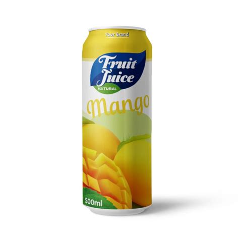 Mango Juice Drink 500ml Can Private Label Tan Do