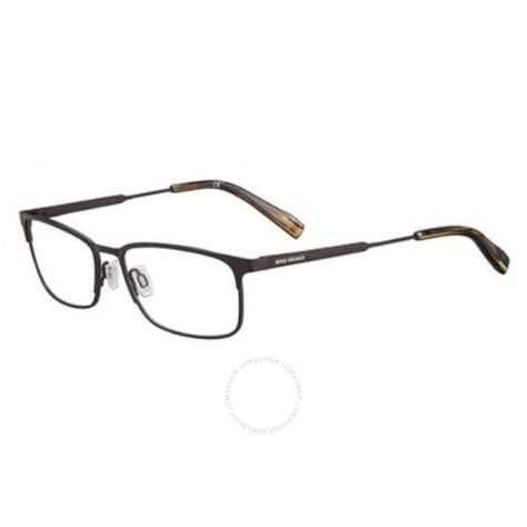 Hugo Boss Unisex Brown Square Eyeglass Frames Bo030904in0054 762753095060 Eyeglasses Jomashop