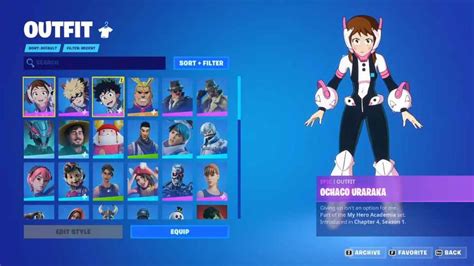 All My Hero Academia Skins And Cosmetics In Fortnite