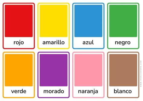 The Colors In Spanish Printable Worksheets And Flashcards Nbkomputer