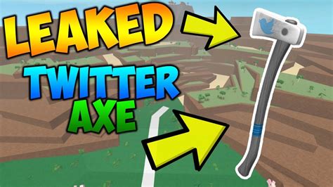 Roblox | Lumber Tycoon 2: TWITTER AXE LEAKED !! - YouTube