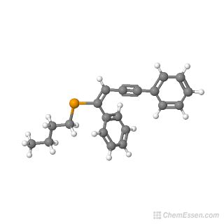 E 1 Butylseleno 1 4 Diphenyl 1 Butene 3 Yne Structure C20H20Se