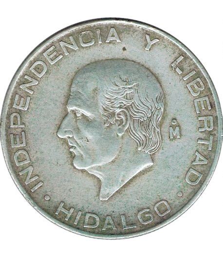 Moneda De Mexico Pesos Plata Hidalgo