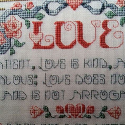 New Today 3 7 18 Pattern Love Is Patient Love Is Kind Perfect